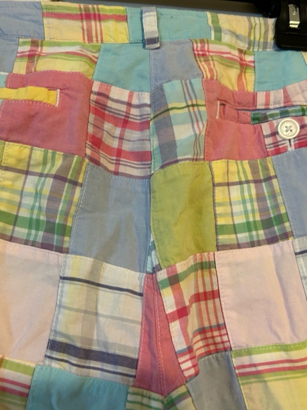 Brooks Brothers 365 Patchwork/Madras
Cotton Plaid Pants Size 12 Preppy Pastel - Picture 7 of 13